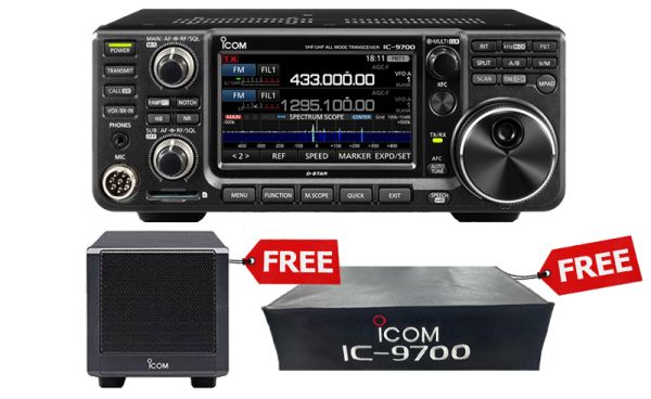Icom IC-9700 2/70/23 All Mode Base FREE Speaker and Cover! Icom Base  Station Radio at £1,839.95 Ham Radio